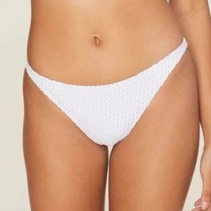 NWT Demi Moore x Andie Swim The Tropez Bottom Bikini Bottom White Size Medium M